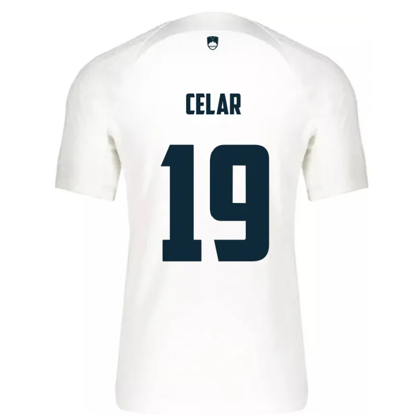 Danxen Damen Slowenien Zan Celar #19 Weiß Heimtrikot Trikot 24-26 T-Shirt Schweiz