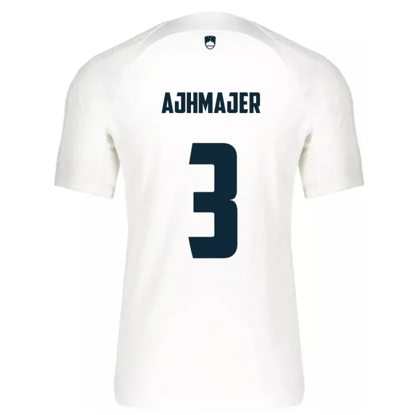 Danxen Damen Slowenien Nejc Ajhmajer #3 Weiß Heimtrikot Trikot 24-26 T-Shirt Schweiz