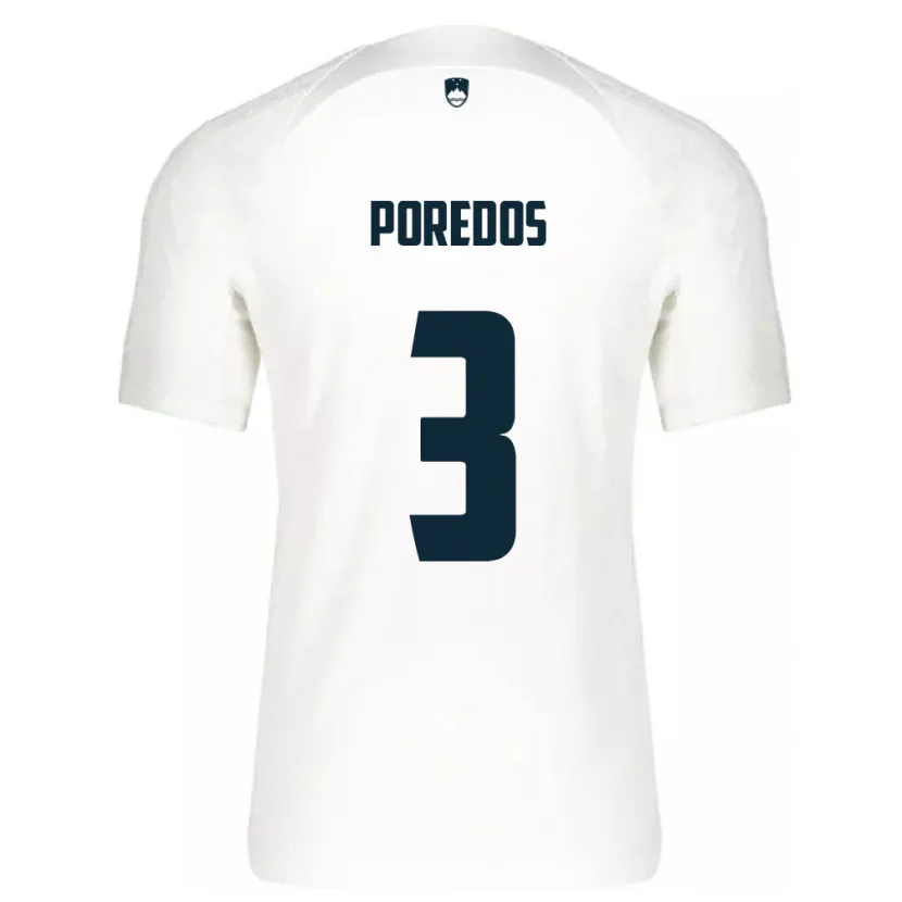 Danxen Damen Slowenien Luka Poredos #3 Weiß Heimtrikot Trikot 24-26 T-Shirt Schweiz