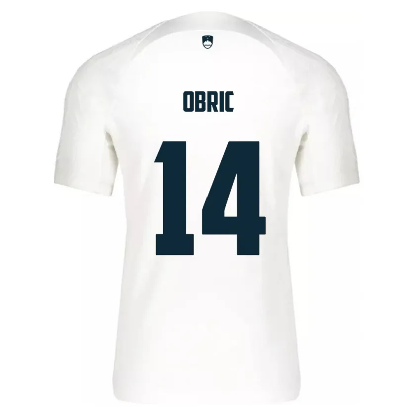 Danxen Damen Slowenien Relja Obric #14 Weiß Heimtrikot Trikot 24-26 T-Shirt Schweiz