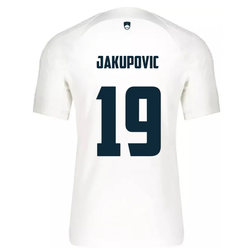 Danxen Damen Slowenien Aldin Jakupovic #19 Weiß Heimtrikot Trikot 24-26 T-Shirt Schweiz