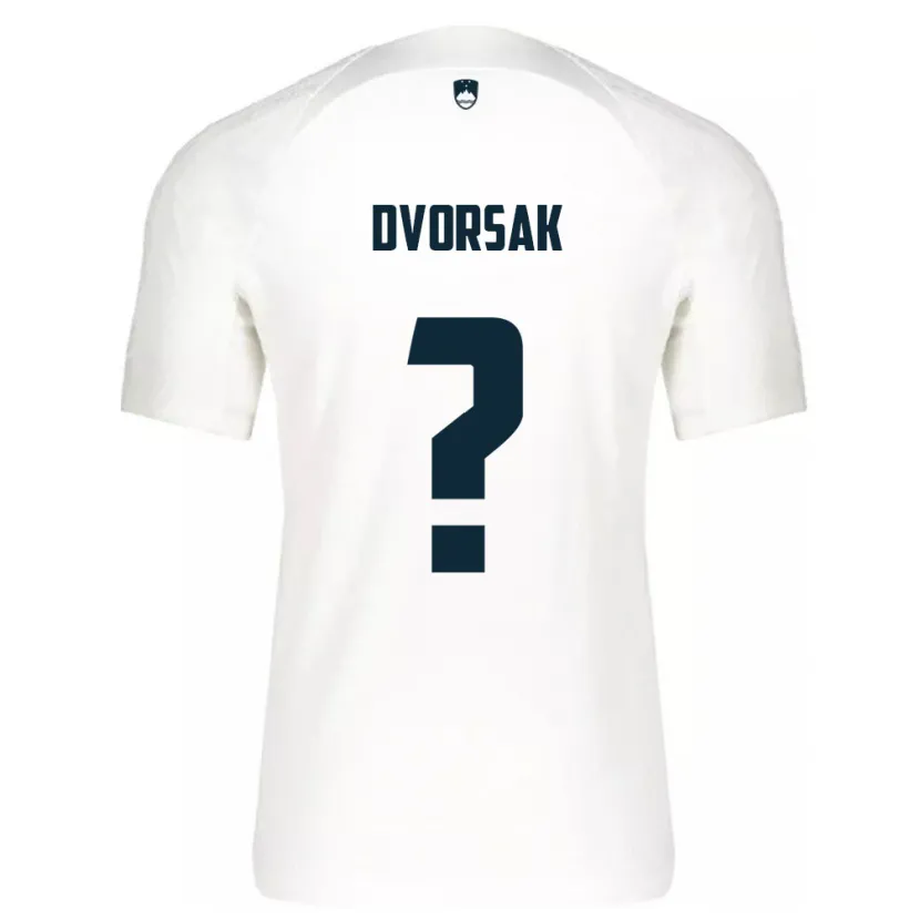 Danxen Damen Slowenien Matej Dvorsak #0 Weiß Heimtrikot Trikot 24-26 T-Shirt Schweiz