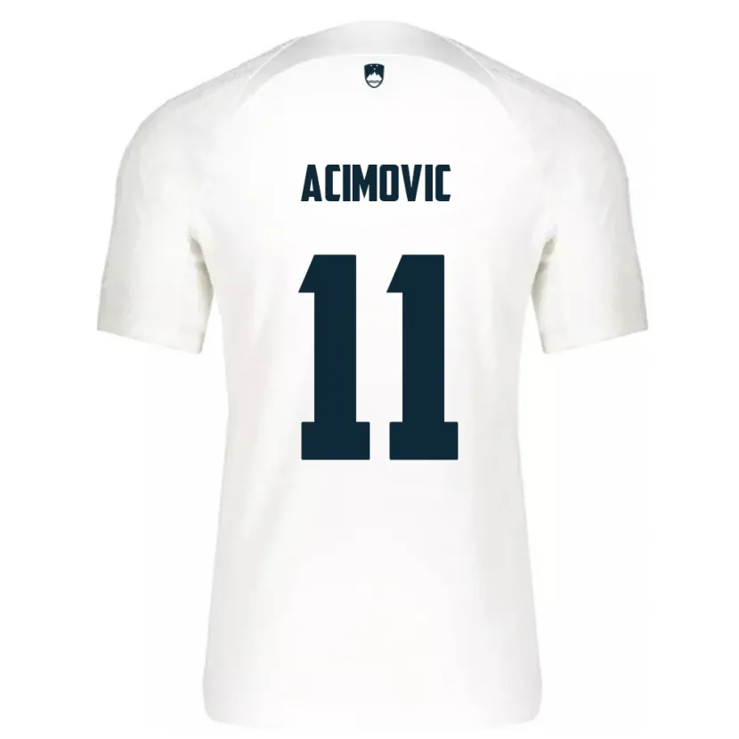Danxen Damen Slowenien Mateo Acimovic #11 Weiß Heimtrikot Trikot 24-26 T-Shirt Schweiz