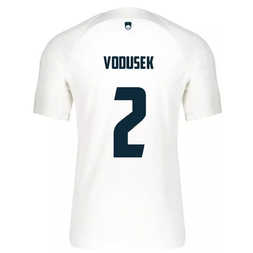 Danxen Damen Slowenien Luka Vodusek #2 Weiß Heimtrikot Trikot 24-26 T-Shirt Schweiz