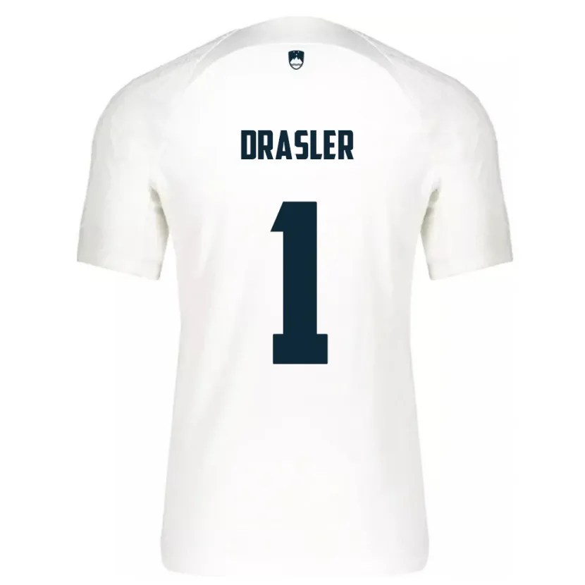 Danxen Damen Slowenien Iztok Drasler #1 Weiß Heimtrikot Trikot 24-26 T-Shirt Schweiz