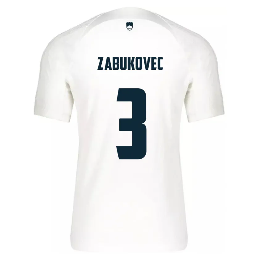 Danxen Damen Slowenien Anze Zabukovec #3 Weiß Heimtrikot Trikot 24-26 T-Shirt Schweiz