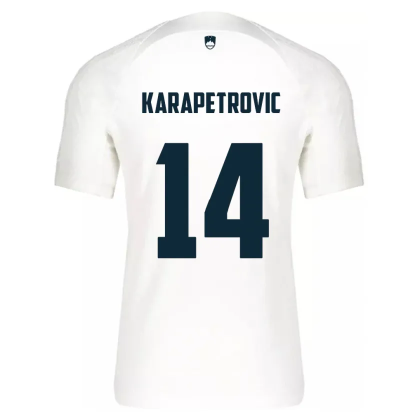 Danxen Damen Slowenien Luka Karapetrovic #14 Weiß Heimtrikot Trikot 24-26 T-Shirt Schweiz