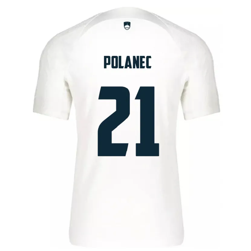 Danxen Damen Slowenien Gaj Polanec #21 Weiß Heimtrikot Trikot 24-26 T-Shirt Schweiz