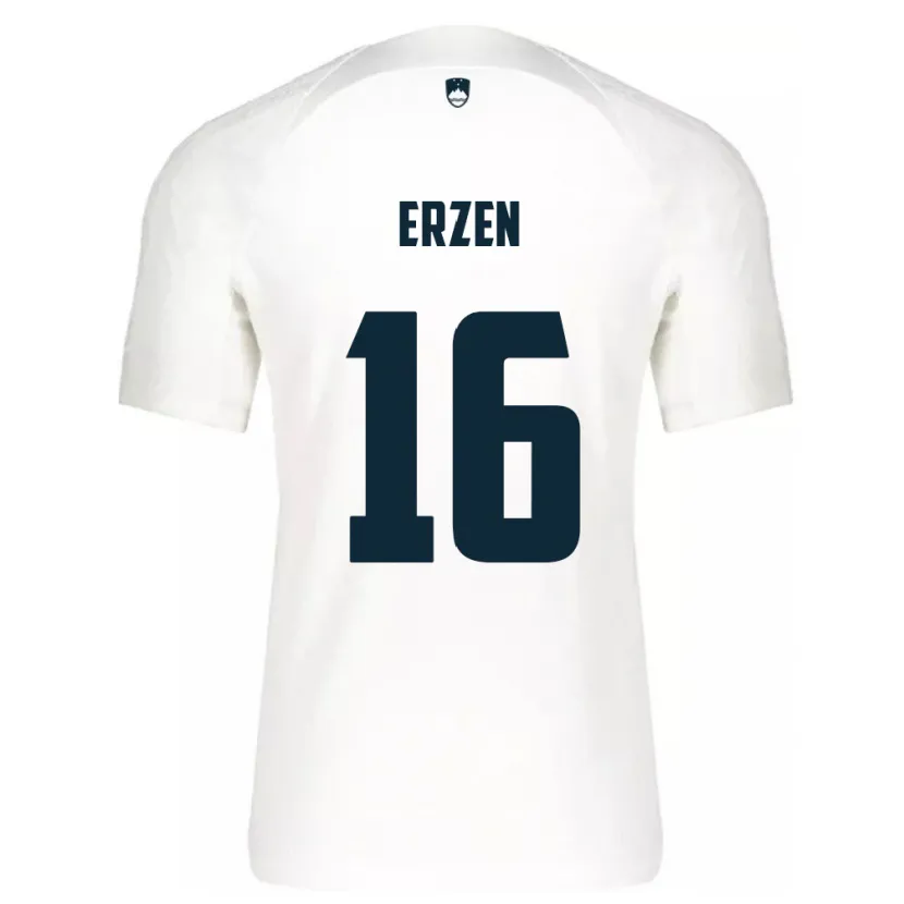 Danxen Damen Slowenien Kaja Eržen #16 Weiß Heimtrikot Trikot 24-26 T-Shirt Schweiz