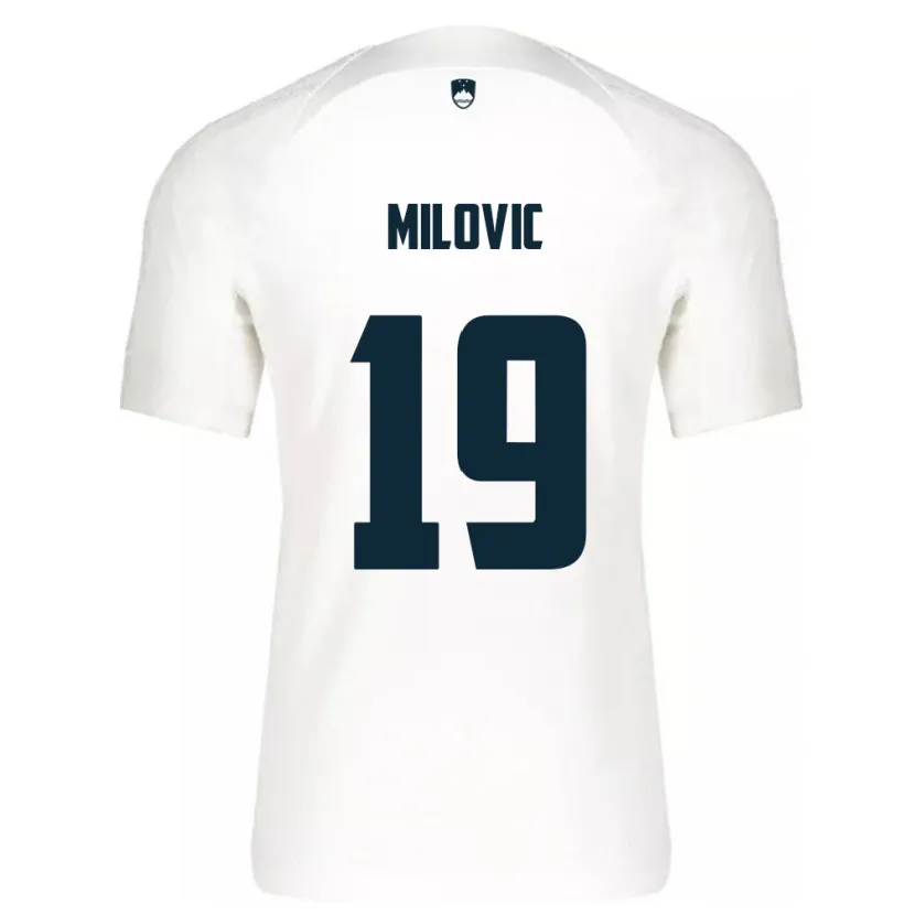 Danxen Damen Slowenien Ana Milovič #19 Weiß Heimtrikot Trikot 24-26 T-Shirt Schweiz