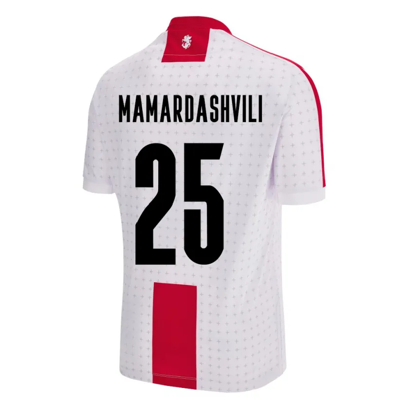 Danxen Damen Georgien Giorgi Mamardashvili #25 Weiß Heimtrikot Trikot 24-26 T-Shirt Schweiz