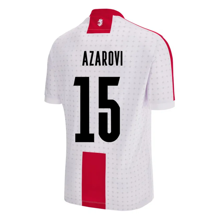 Danxen Damen Georgien Irakli Azarovi #15 Weiß Heimtrikot Trikot 24-26 T-Shirt Schweiz