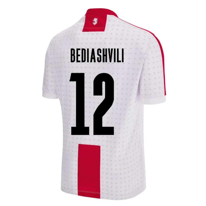 Danxen Damen Georgien Giorgi Bediashvili #12 Weiß Heimtrikot Trikot 24-26 T-Shirt Schweiz