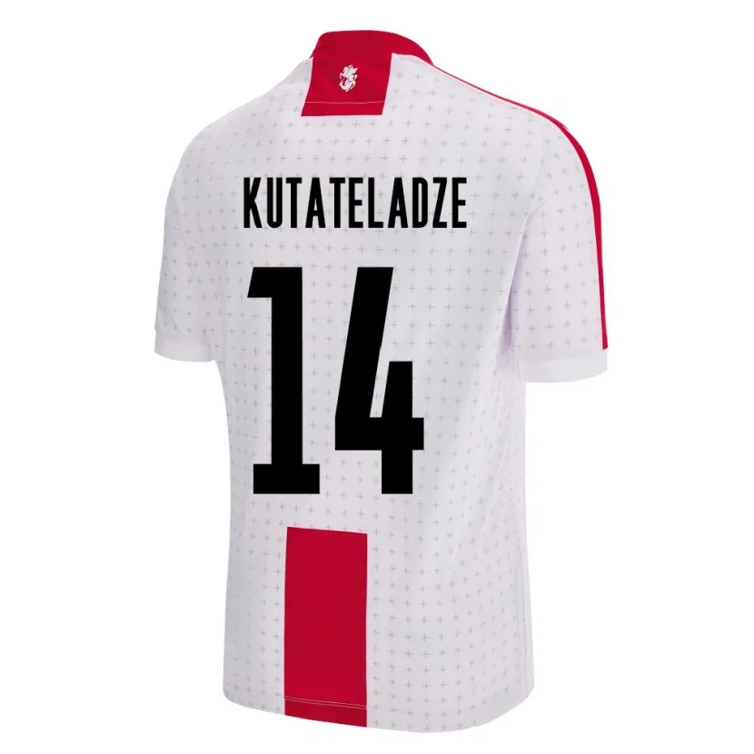Danxen Damen Georgien Alexandre Kutateladze #14 Weiß Heimtrikot Trikot 24-26 T-Shirt Schweiz