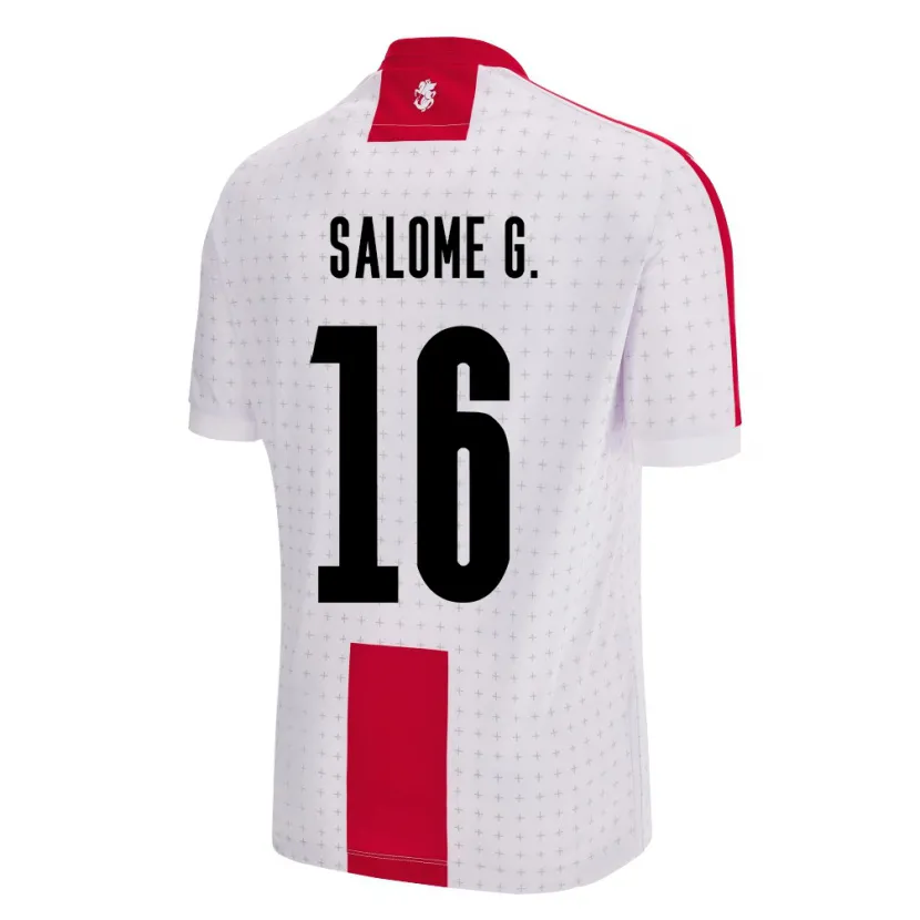 Danxen Damen Georgien Salome Gasviani #16 Weiß Heimtrikot Trikot 24-26 T-Shirt Schweiz