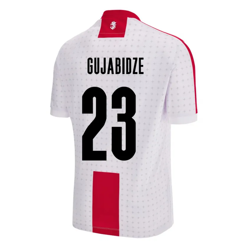 Danxen Damen Georgien Nino Gujabidze #23 Weiß Heimtrikot Trikot 24-26 T-Shirt Schweiz