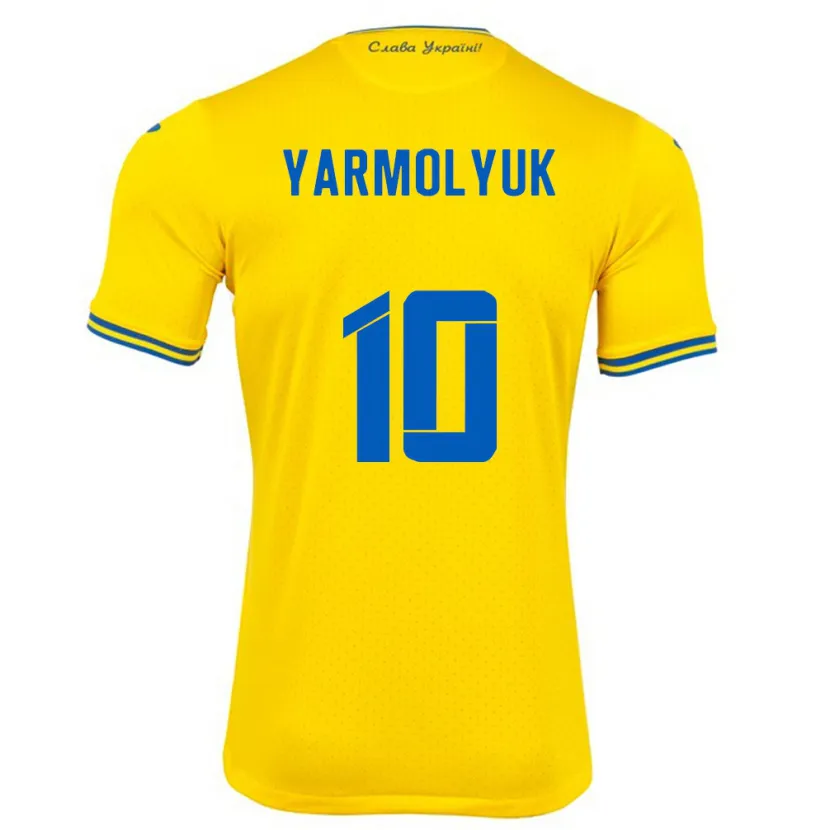 Danxen Damen Ukraine Yegor Yarmolyuk #10 Gelb Heimtrikot Trikot 24-26 T-Shirt Schweiz