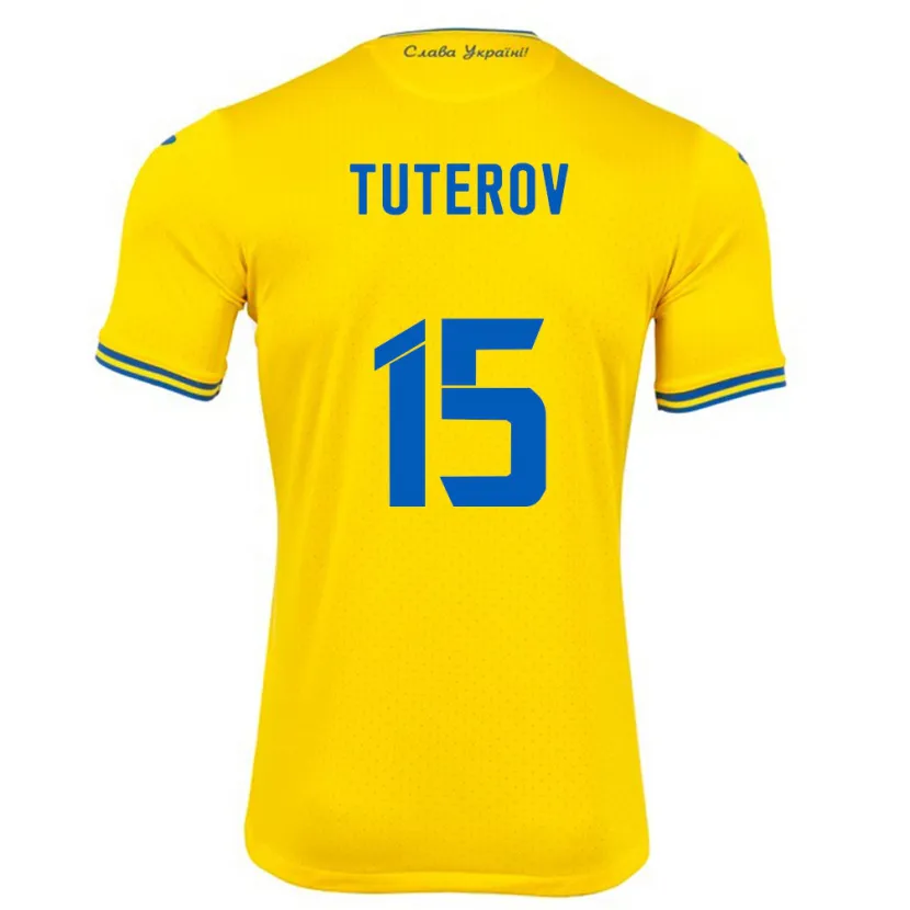 Danxen Damen Ukraine Timur Tuterov #15 Gelb Heimtrikot Trikot 24-26 T-Shirt Schweiz