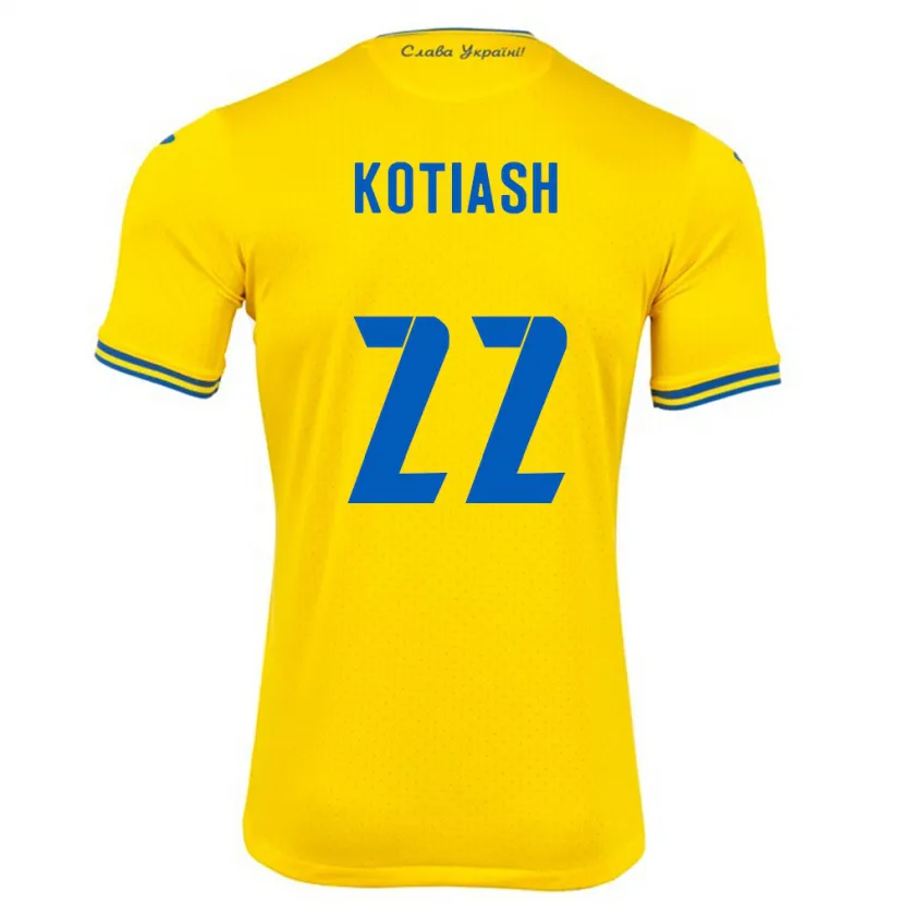 Danxen Damen Ukraine Iryna Kotiash #22 Gelb Heimtrikot Trikot 24-26 T-Shirt Schweiz