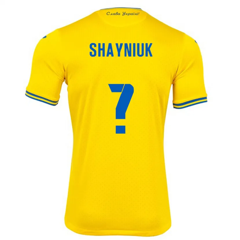 Danxen Damen Ukraine Marina Shayniuk #0 Gelb Heimtrikot Trikot 24-26 T-Shirt Schweiz