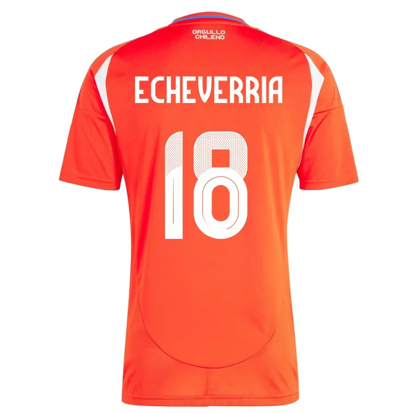 Danxen Damen Chile Rodrigo Echeverría #18 Rot Heimtrikot Trikot 24-26 T-Shirt Schweiz