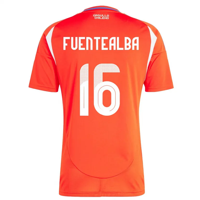 Danxen Damen Chile Jeison Fuentealba #16 Rot Heimtrikot Trikot 24-26 T-Shirt Schweiz