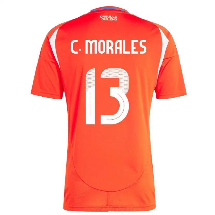 Danxen Damen Chile Cristián Morales #13 Rot Heimtrikot Trikot 24-26 T-Shirt Schweiz