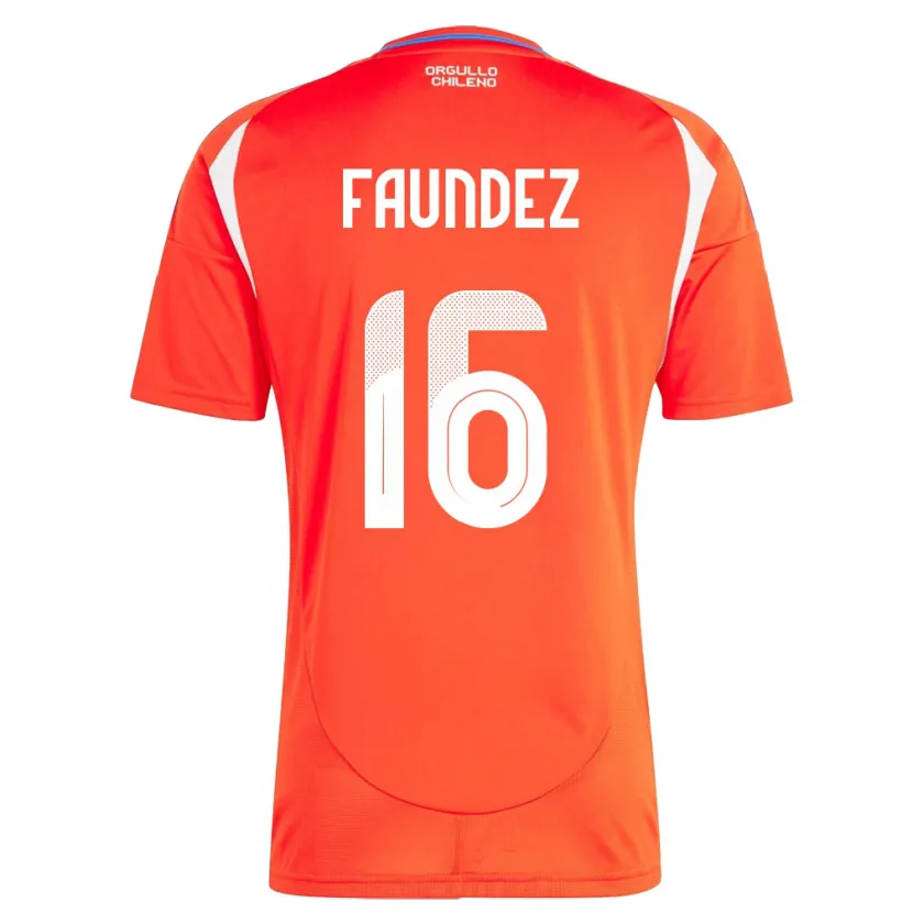 Danxen Damen Chile Felipe Faúndez #16 Rot Heimtrikot Trikot 24-26 T-Shirt Schweiz