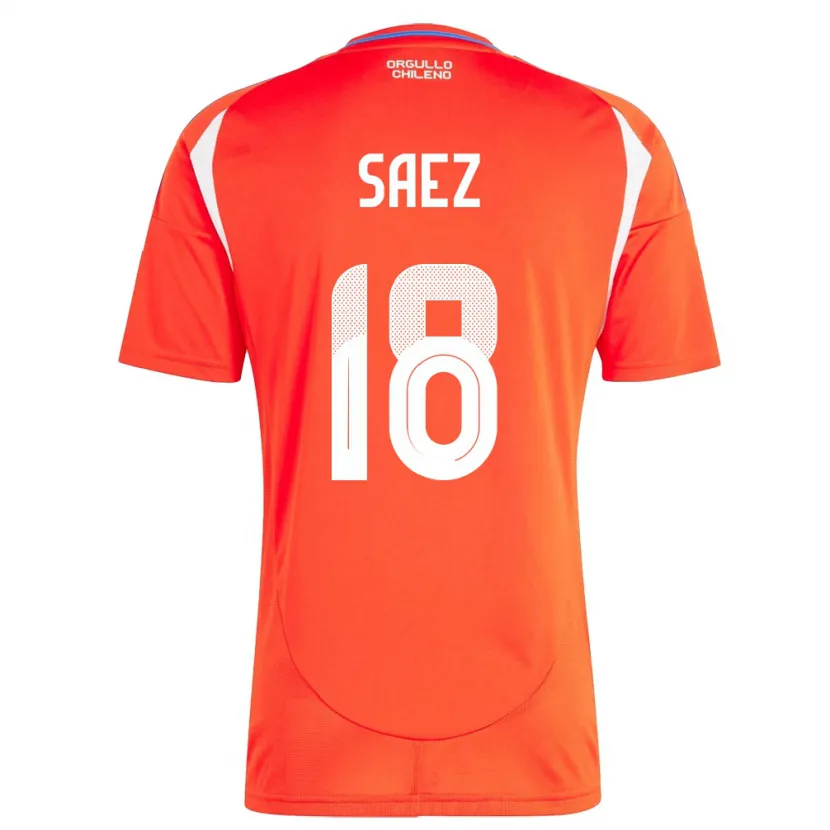 Danxen Damen Chile Camila Sáez #18 Rot Heimtrikot Trikot 24-26 T-Shirt Schweiz