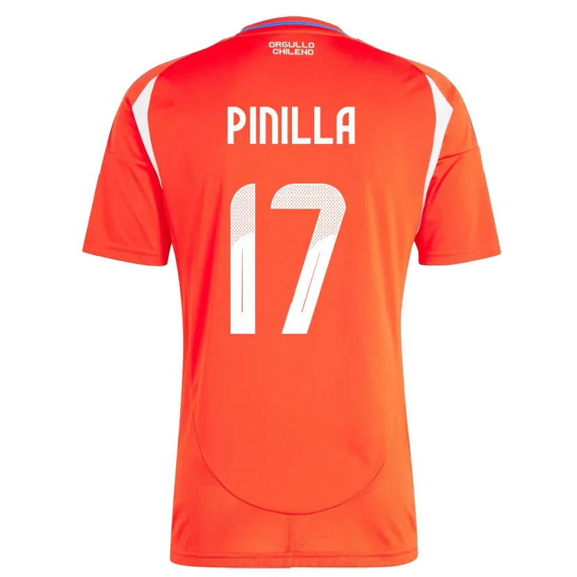 Danxen Damen Chile Fernanda Pinilla #17 Rot Heimtrikot Trikot 24-26 T-Shirt Schweiz