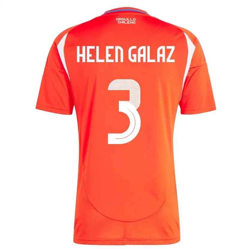 Danxen Damen Chile Su Helen Galaz #3 Rot Heimtrikot Trikot 24-26 T-Shirt Schweiz