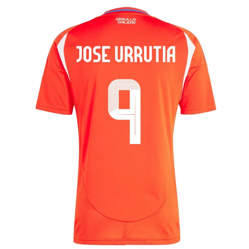 Danxen Damen Chile María José Urrutia #9 Rot Heimtrikot Trikot 24-26 T-Shirt Schweiz