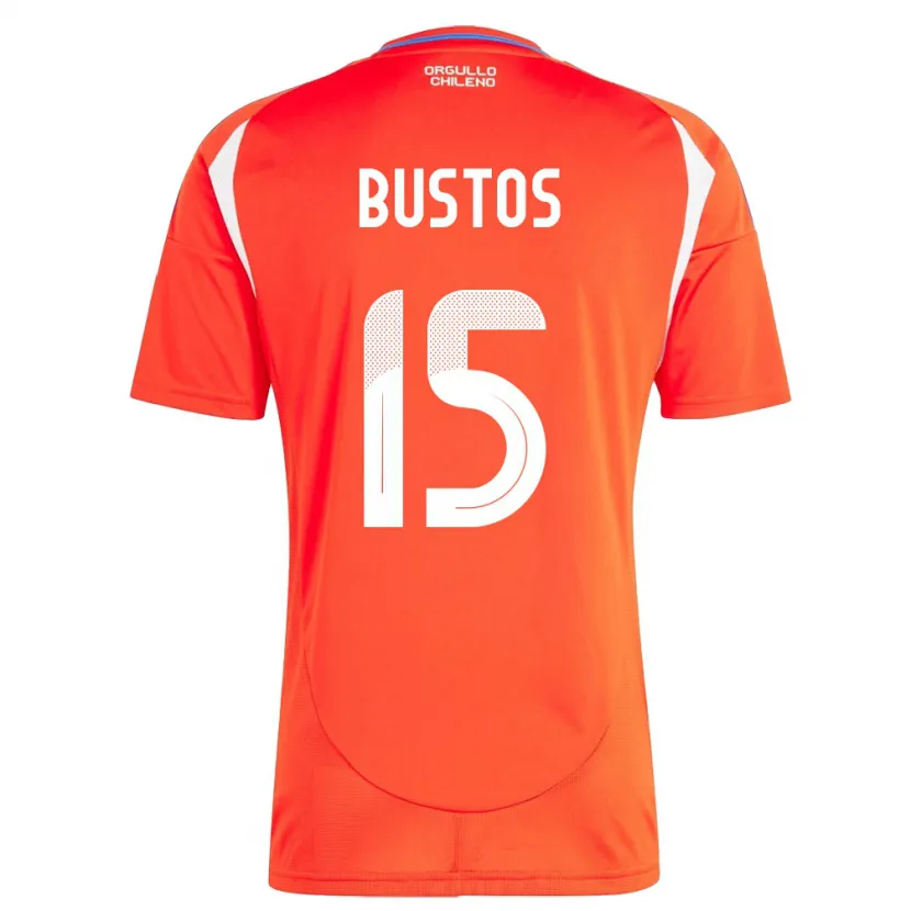 Danxen Damen Chile Melissa Bustos #15 Rot Heimtrikot Trikot 24-26 T-Shirt Schweiz