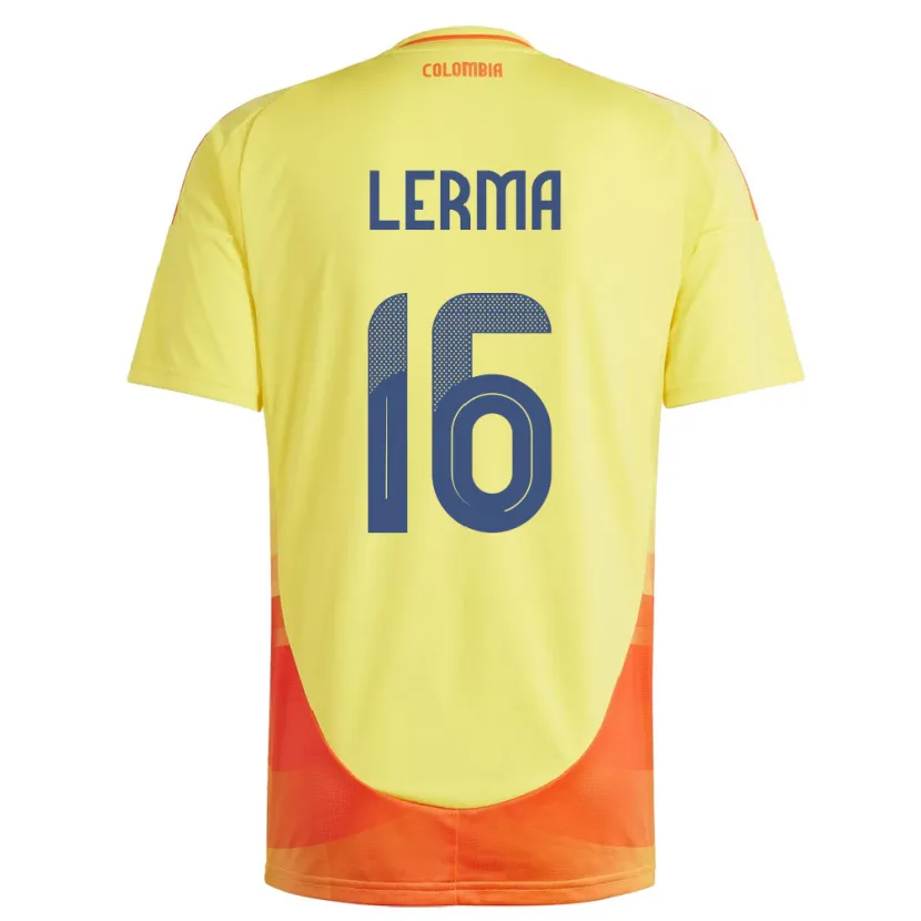 Danxen Damen Kolumbien Jefferson Lerma #16 Gelb Heimtrikot Trikot 24-26 T-Shirt Schweiz