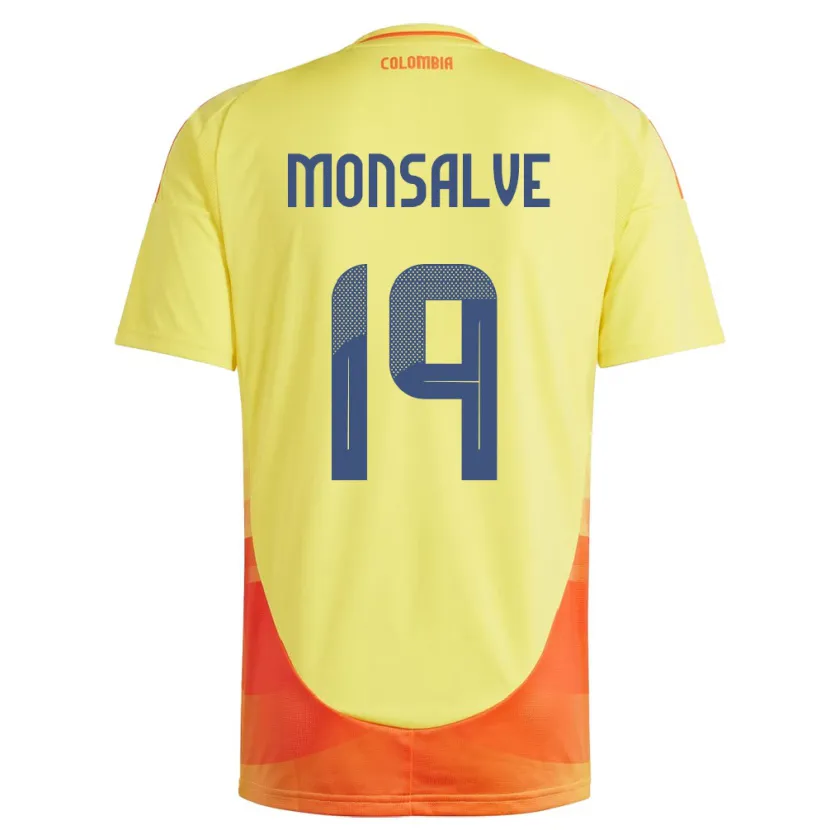Danxen Damen Kolumbien Miguel Monsalve #19 Gelb Heimtrikot Trikot 24-26 T-Shirt Schweiz