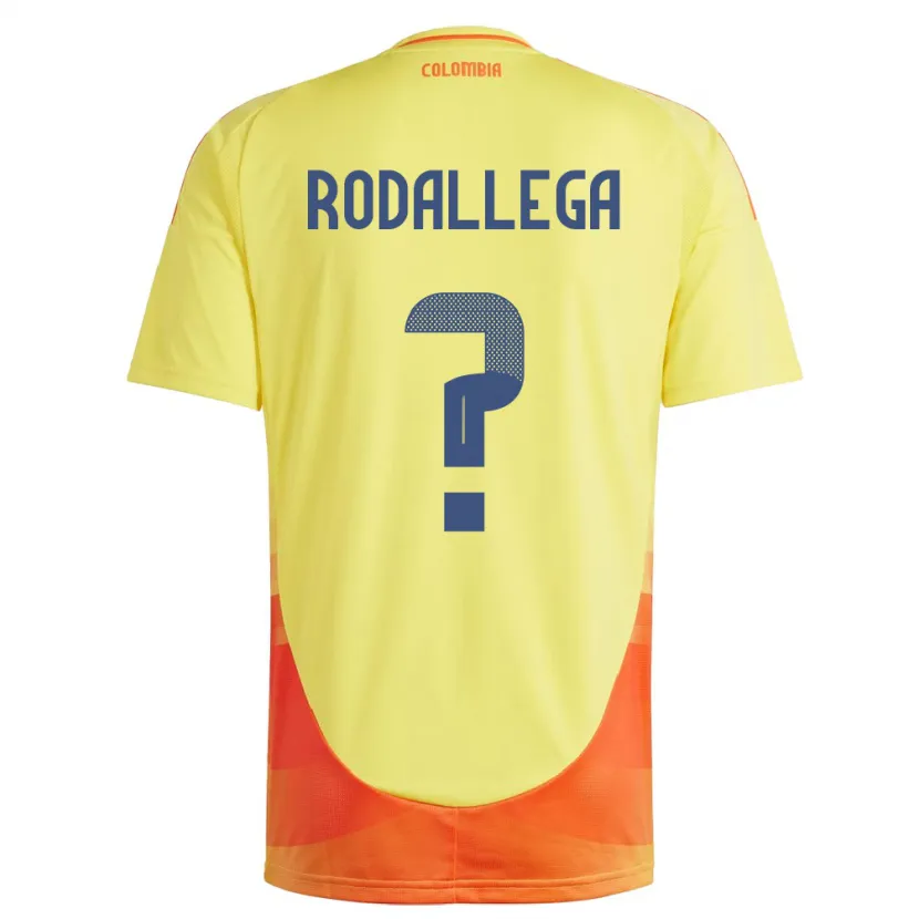 Danxen Damen Kolumbien Johan Rodallega #0 Gelb Heimtrikot Trikot 24-26 T-Shirt Schweiz