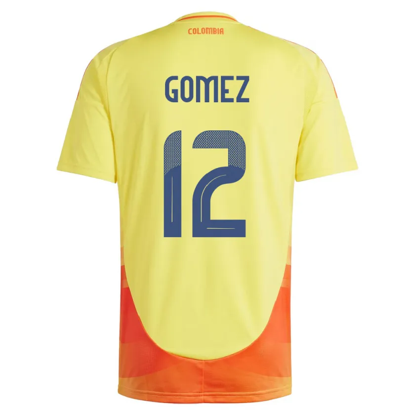 Danxen Damen Kolumbien Juan Gómez #12 Gelb Heimtrikot Trikot 24-26 T-Shirt Schweiz