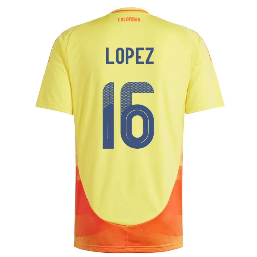Danxen Damen Kolumbien William López #16 Gelb Heimtrikot Trikot 24-26 T-Shirt Schweiz