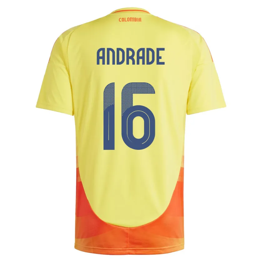 Danxen Damen Kolumbien Lady Andrade #16 Gelb Heimtrikot Trikot 24-26 T-Shirt Schweiz