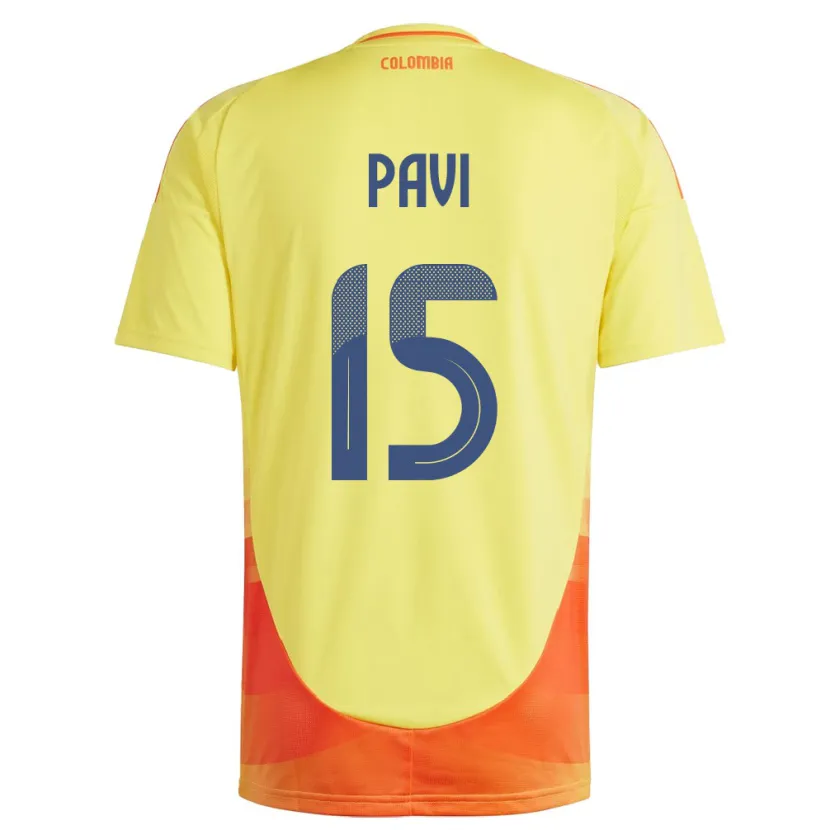 Danxen Damen Kolumbien Manuela Paví #15 Gelb Heimtrikot Trikot 24-26 T-Shirt Schweiz