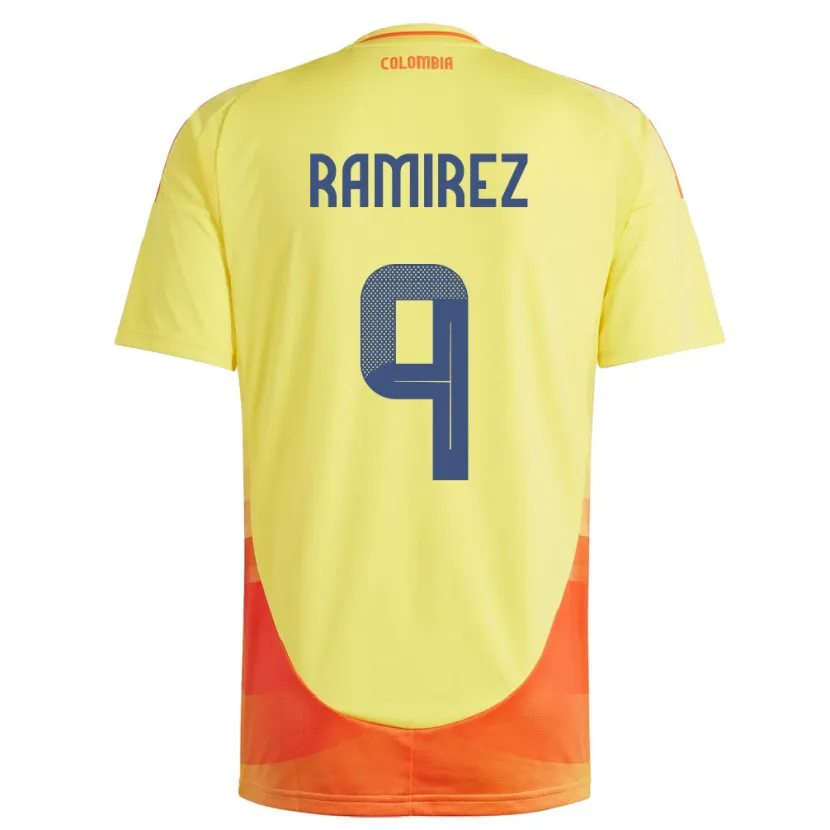 Danxen Damen Kolumbien Mayra Ramírez #9 Gelb Heimtrikot Trikot 24-26 T-Shirt Schweiz