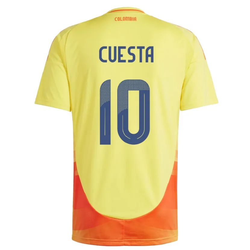 Danxen Damen Kolumbien Yisela Cuesta #10 Gelb Heimtrikot Trikot 24-26 T-Shirt Schweiz