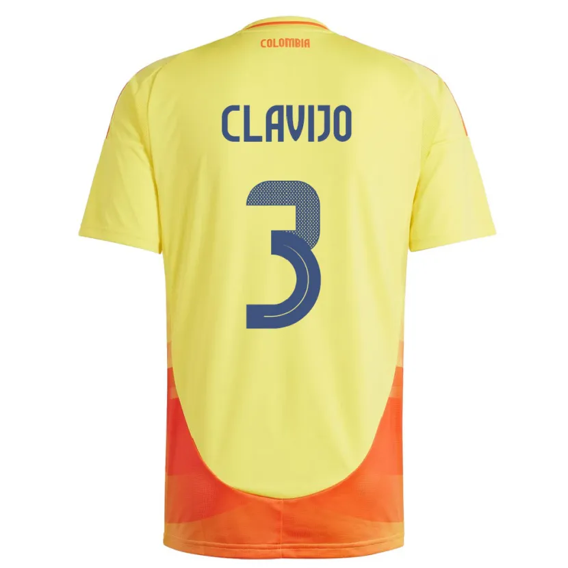 Danxen Damen Kolumbien Ángela Clavijo #3 Gelb Heimtrikot Trikot 24-26 T-Shirt Schweiz