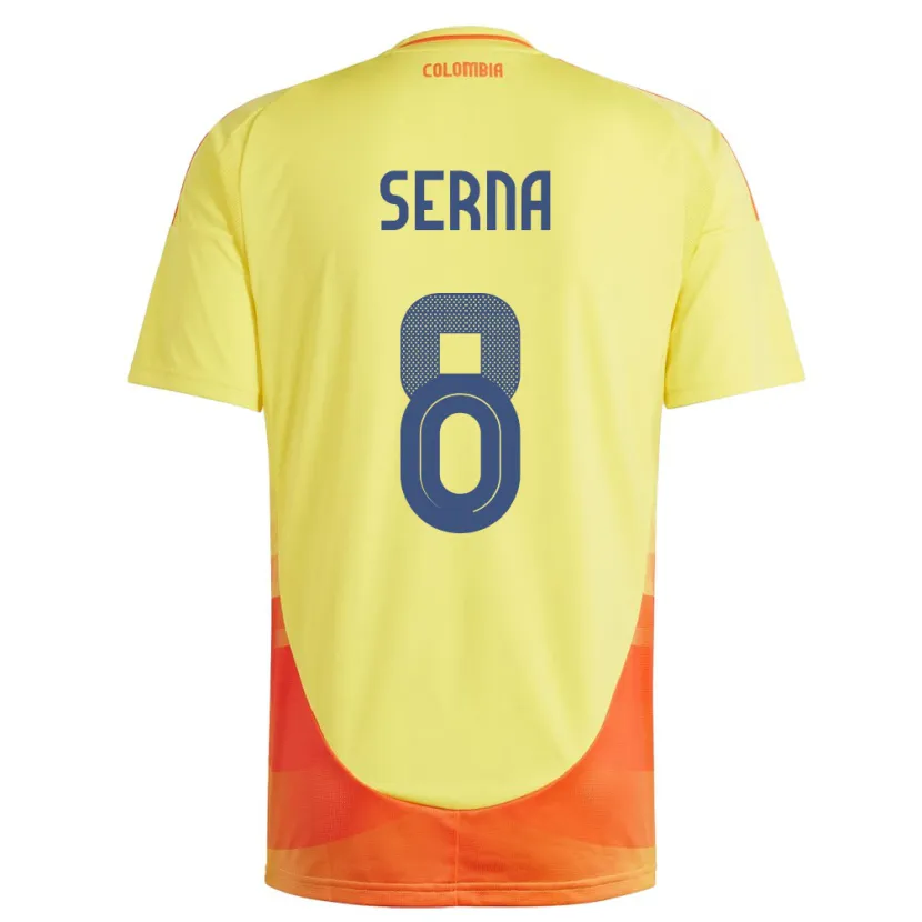 Danxen Damen Kolumbien Liced Serna #8 Gelb Heimtrikot Trikot 24-26 T-Shirt Schweiz