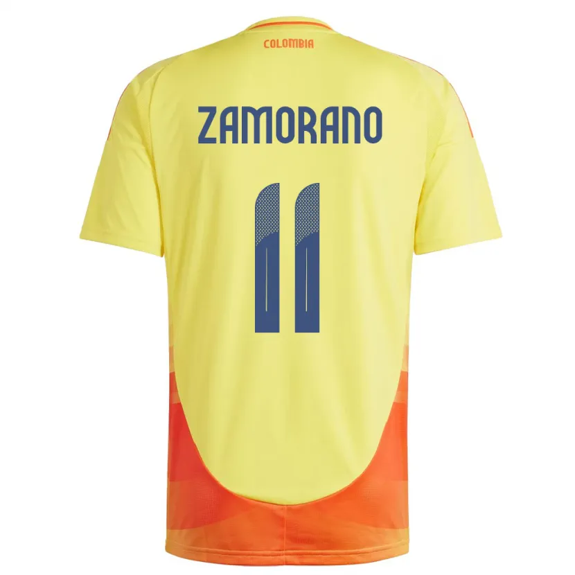 Danxen Damen Kolumbien Mariana Zamorano #11 Gelb Heimtrikot Trikot 24-26 T-Shirt Schweiz