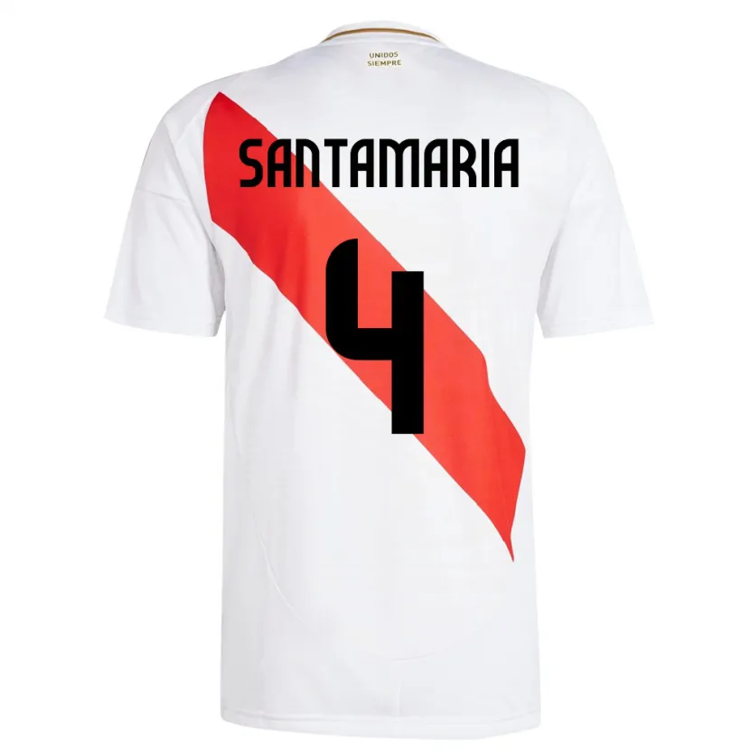 Danxen Damen Peru Anderson Santamaría #4 Weiß Heimtrikot Trikot 24-26 T-Shirt Schweiz