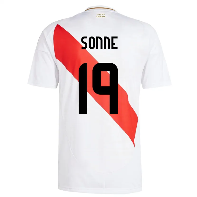 Danxen Damen Peru Oliver Sonne #19 Weiß Heimtrikot Trikot 24-26 T-Shirt Schweiz