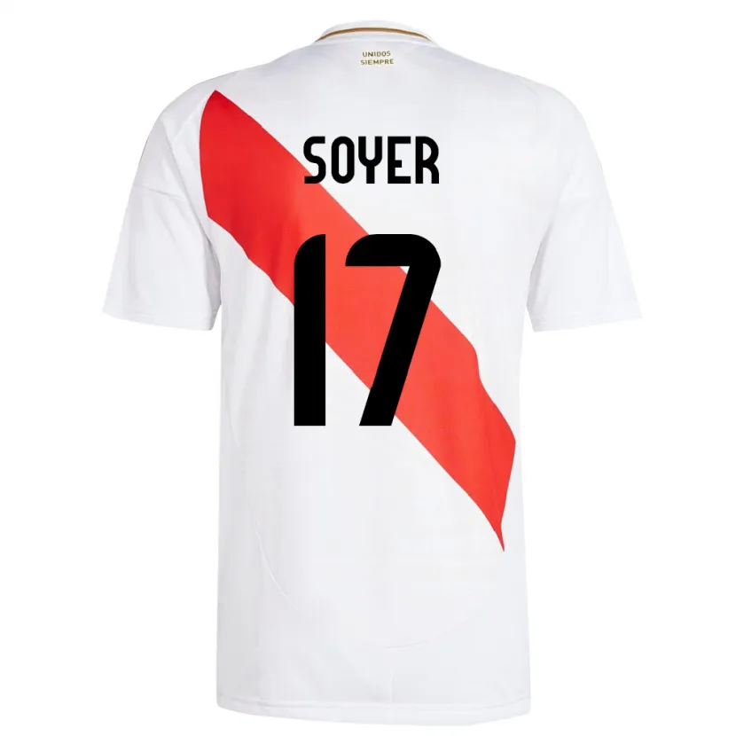 Danxen Damen Peru Bassco Soyer #17 Weiß Heimtrikot Trikot 24-26 T-Shirt Schweiz