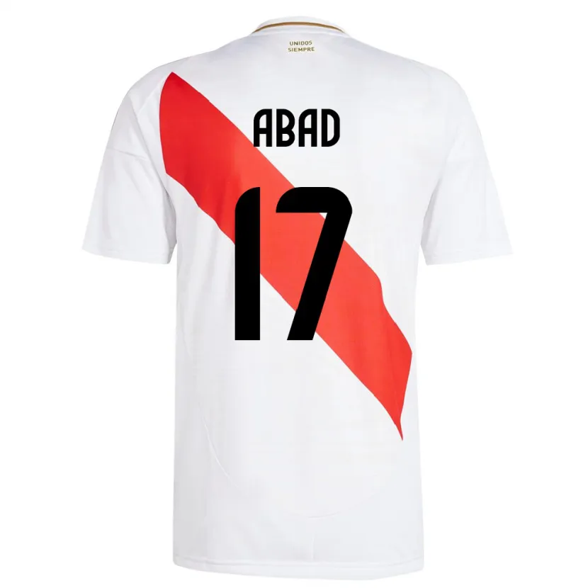 Danxen Damen Peru Kelvin Abad #17 Weiß Heimtrikot Trikot 24-26 T-Shirt Schweiz
