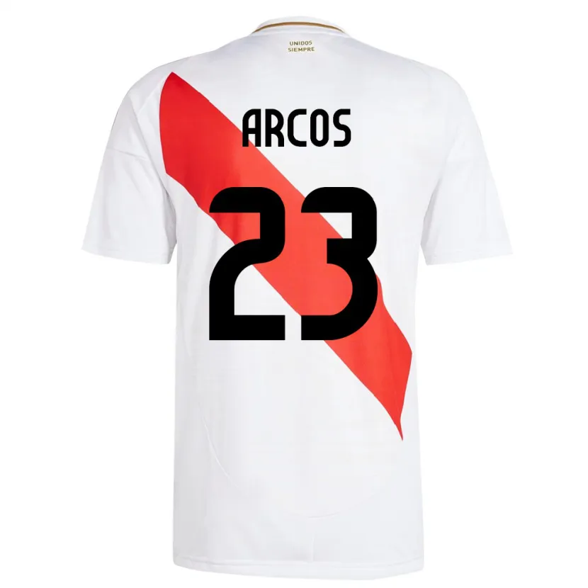 Danxen Damen Peru Lucía Arcos #23 Weiß Heimtrikot Trikot 24-26 T-Shirt Schweiz
